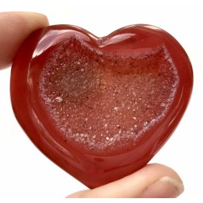 Druzy karneol hjerte