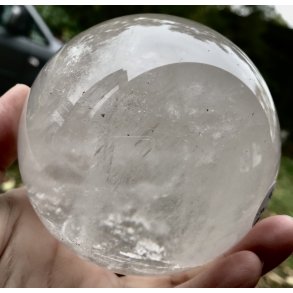 Bjergkrystal kugle fra 61 til 110mm