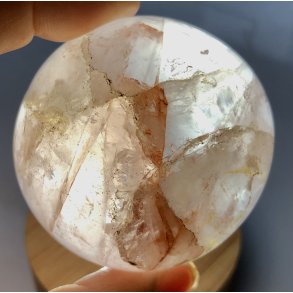 Hematoid kvarts / ild kvarts kugle