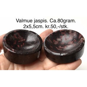 Jaspis valmue skål eller fod til kugle.