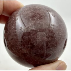 Jordbr kvarts kugle-4