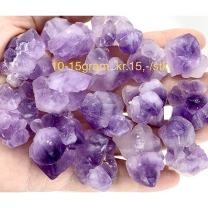 Natur r Ametyst blomster 10-15gram. 