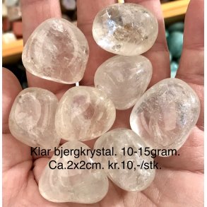 Bjergkrystal lommesten klar