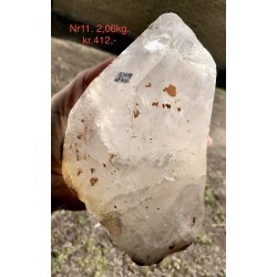 Natur r bjergkrystal spids fra Himalaya-11