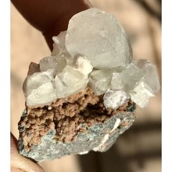 Smukke natur Apophyllit fra Indien -14