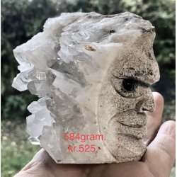 Krystal hoved. 584gram. 