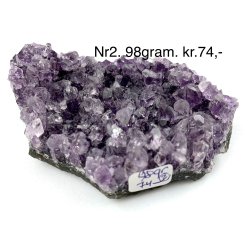 Sm ametyst krystal klynge-2