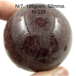 Jordbr kvarts kugle-7