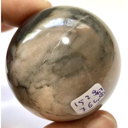 Pink zebra jaspis kugle-2