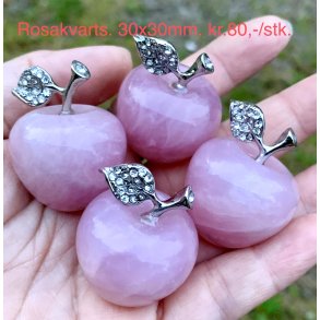 Rosakvarts bel 30x37mm