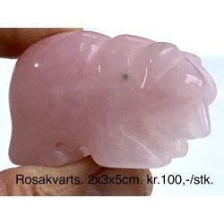 Rosakvarts. 2x3x5cm. 