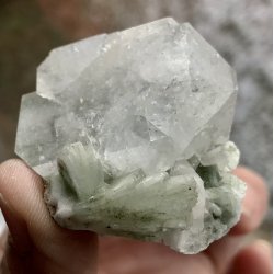 Smukke natur Apophyllit fra Indien -43