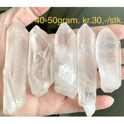 R bjergkrystal stav, 40-50gram. 