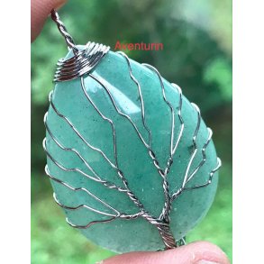 livstr vedhng med aventurin/slv