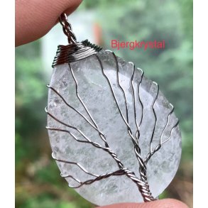 livstr� vedh�ng med bjergkrystal/s�lv