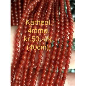 Karneol rd. 4mm. 