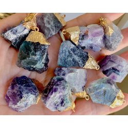 natur r mineralsten vedhng