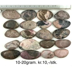 Rhodonit lommesten 10-20gram. 