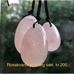 Rosakvarts yoni g st - 3stk.