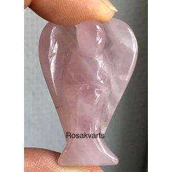 rosakvarts engle 3x4cm