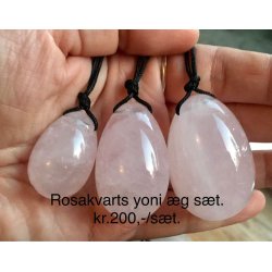 Rosakvarts yoni g st - 3stk.