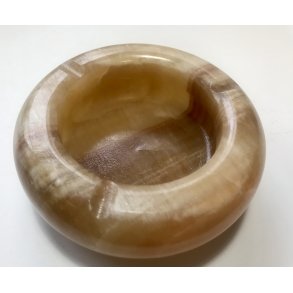 Gul calcit skl/skebr. Ca. 450gram. 12cm. 