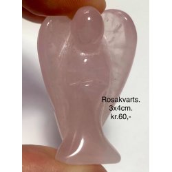rosakvarts engle 3x4cm