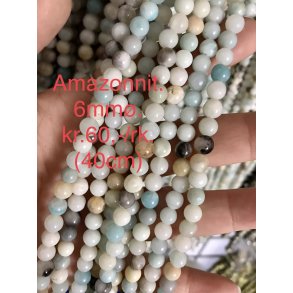 Amazonit. 6mm. 
