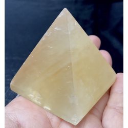 Honning calcit pyramide-12