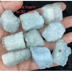 Natur r akvamarin lommesten