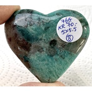 Amazonit med rgkvarts hjerte-8