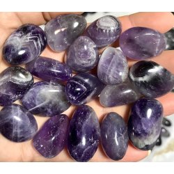 Ametyst lommesten. 10-15gram. 