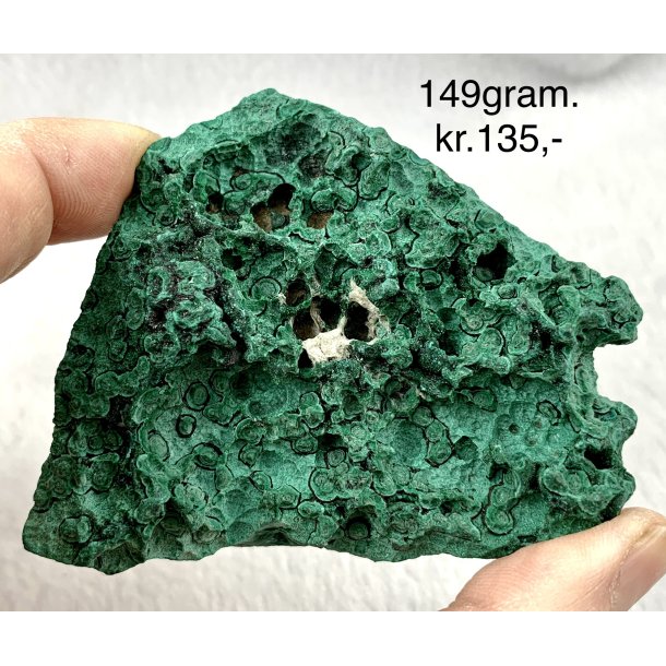 Natur rå Malakit, 149gram. 