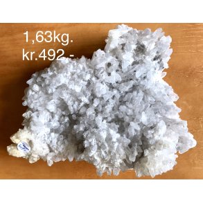 Stor bjergkrystal klynge, 1,63kg. 