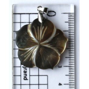 musling blomster vedhng 30mm-1, pris pr. stk.