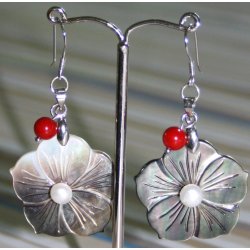 musling blomster vedhng 30mm-1, pris pr. stk.