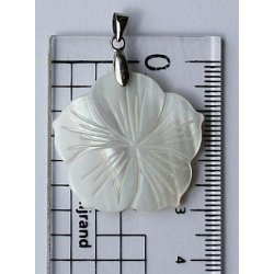 musling blomster vedhng 30mm-1, pris pr. stk.