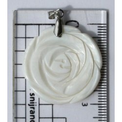 musling blomster vedhng 30mm-1, pris pr. stk.