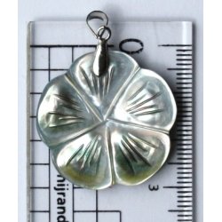 musling blomster vedhng 30mm-1, pris pr. stk.