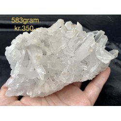 Stor bjergkrystal klynge 583gram. 
