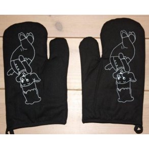 grillehanske med motiv