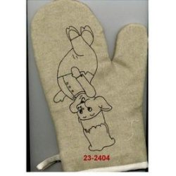 grillehanske med motiv