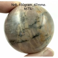 Pink zebra jaspis kugle-8