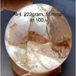 Hematoid kvarts / ild kvarts kugle-4