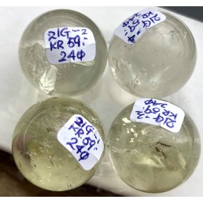 Sm citrin kugle. 21gram. 24mm. 