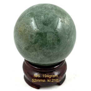 Grn jordbr kvarts kugle-5