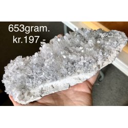 Stor bjergkrystal klynge, 653gram.  