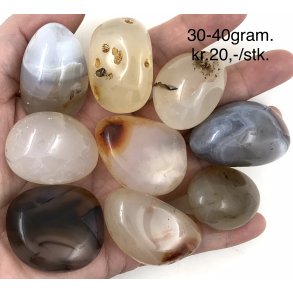 Botswana agat lommesten 30-40gram. 