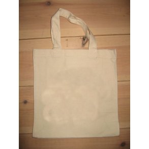 mini mulepose uden motiv, natur og sort fv.