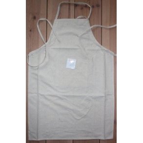 bomuld forklæde uden motiv, natur fv. 